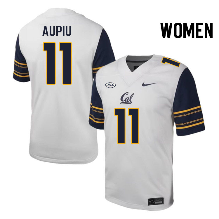 Women #11 Dayday Aupiu California Golden Bears ACC Conference College Football Jerseys Stitched Sale